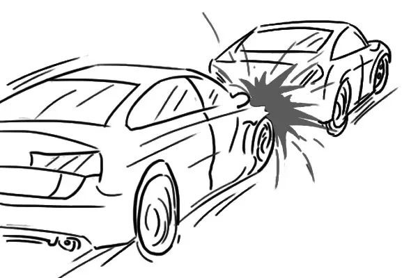 事故汽车简笔画图片